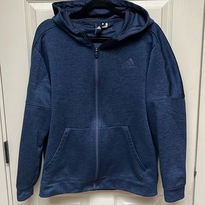 MENS L Adidas Hoodie Zip Up